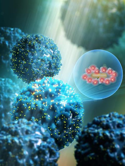 Engineers at the McKelvey School of Engineering have received federal funding to develop a rapid COVID-19 test using a newly developed technology called plasmonic fluor. Image courtesy of Washington University in St. Louis.
