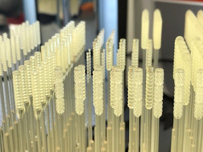 Some swab designs have been 3D-printed and tested by engineers. Image courtesy of Lawrence Livermore National Laboratory.