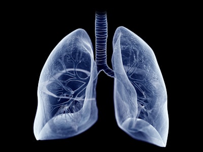 Lung Illustration Blue