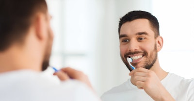 Man Brushing Teeth Social