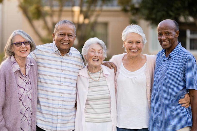 Men Women Senior Elderly Social
