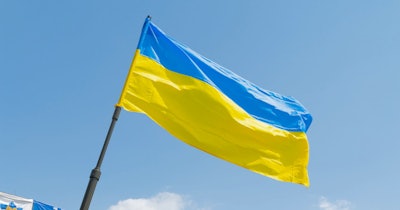 Ukrainian Flag Red Cross Social