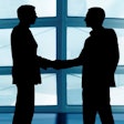 Business Men Handshake Social