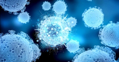 Coronavirus Hologram Blue Social