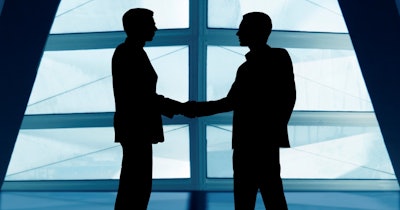 Business Men Handshake Social