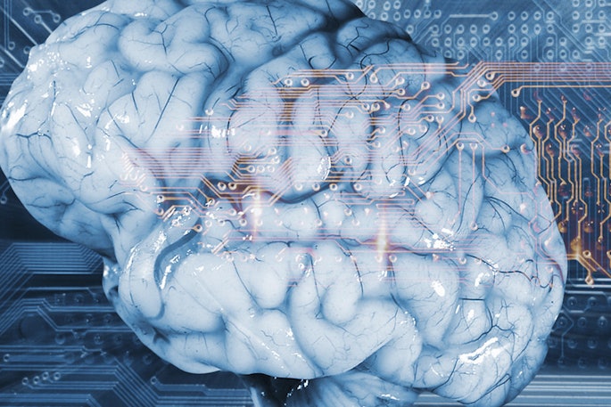 Artificial Intelligence Brain Close Social